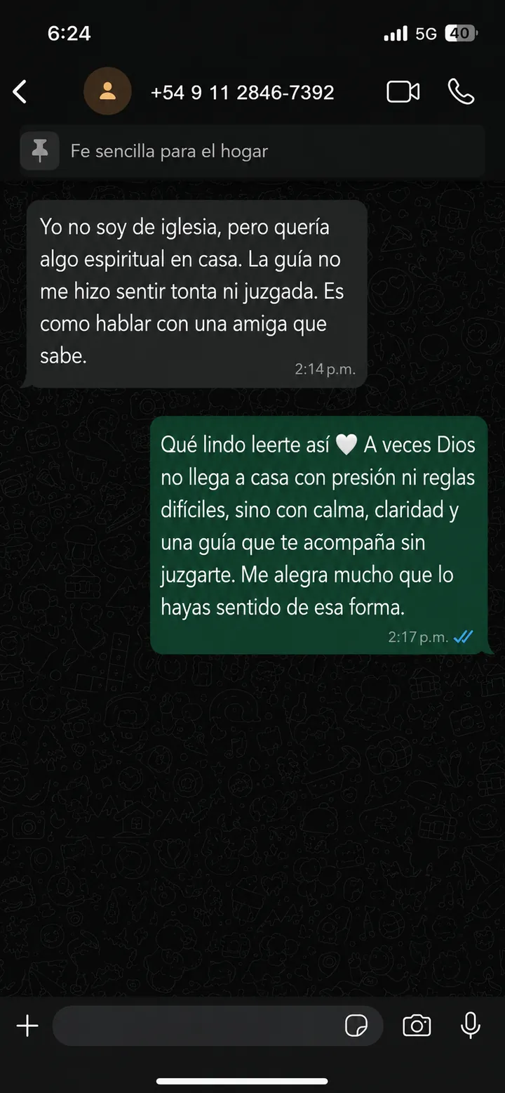 Testimonio WhatsApp 2