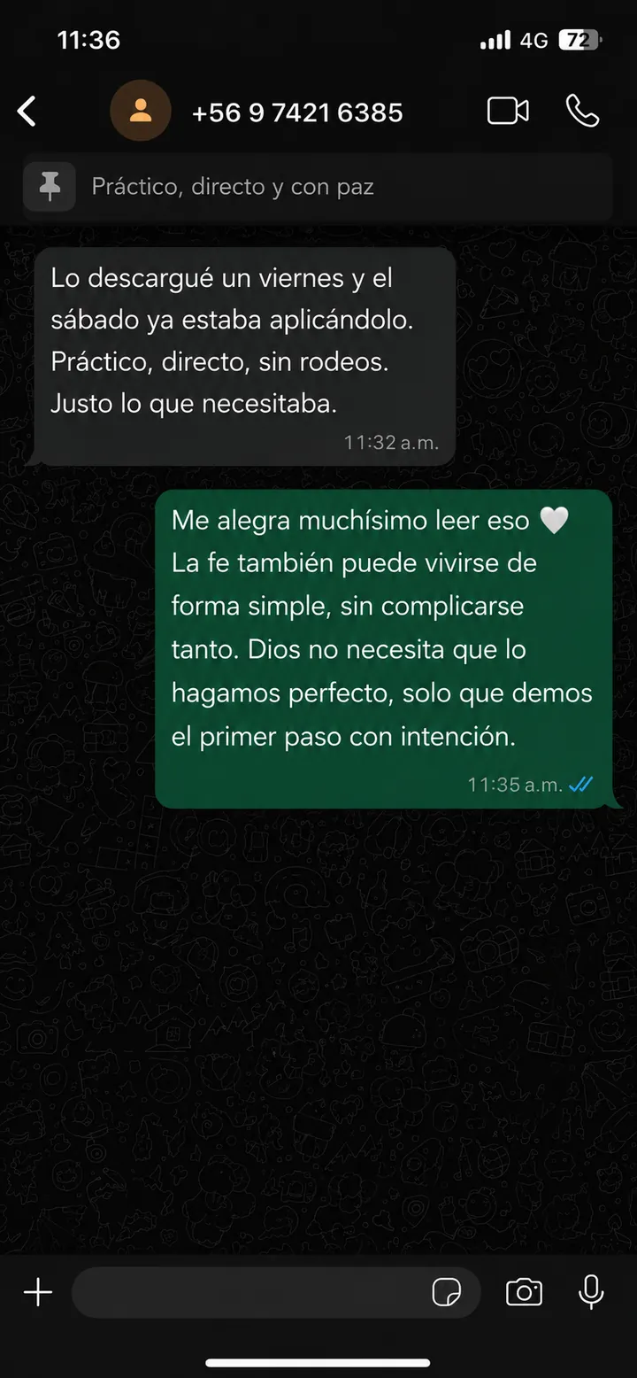 Testimonio WhatsApp 4